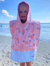 Load image into Gallery viewer, Crabtastic Sand Free Poncho Towel
